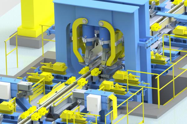 Nový lis pro zvýšení kapacity párovací linky štětovnic